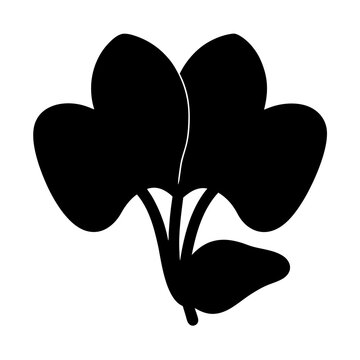 recommend clip art: cyclamen flower minimalist silhouette vector - for nature graphic design projects cyclamen, plant flower modern artwork.