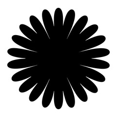 daisy flower minimalist silhouette vector - for nature graphic design projects daisy, plant flower modern artwork.