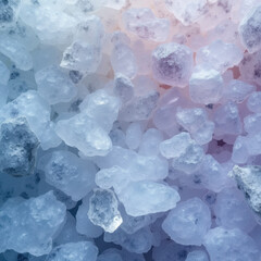 Delicate Clear and Lilac Crystal Fragments, Mineral Detail