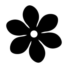 forget me not flower minimalist silhouette vector - for nature graphic design projects forget me not, plant flower modern artwork.