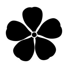 forget me not flower minimalist silhouette vector - for nature graphic design projects forget me not, plant flower modern artwork.