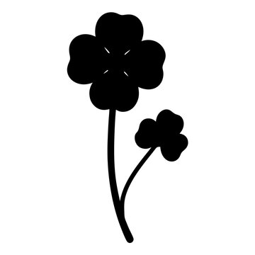 recommend clip art: geranium flower minimalist silhouette vector - for nature graphic design projects geranium, plant flower modern artwork.