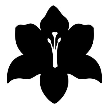 recommend clip art: gladiolus flower minimalist silhouette vector - for nature graphic design projects gladiolus, plant flower modern artwork.