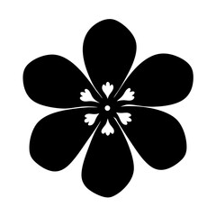 larkspur flower minimalist silhouette vector - for nature graphic design projects larkspur, plant flower modern artwork.