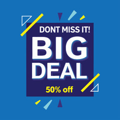 big deal offer banner