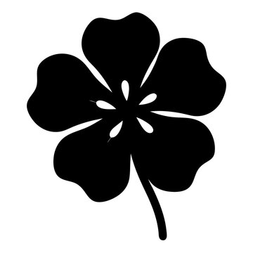 recommend clip art: nasturtium flower minimalist silhouette vector - for nature graphic design projects nasturtium, plant flower modern artwork.