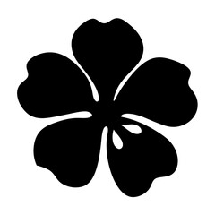 petunia flower minimalist silhouette vector - for nature graphic design projects petunia, plant flower modern artwork.