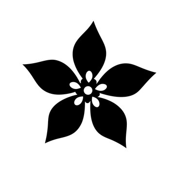 recommend clip art: poinsettia flower minimalist silhouette vector - for nature graphic design projects poinsettia, plant flower modern artwork.