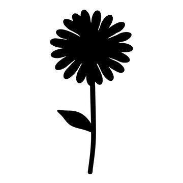 recommend clip art: zinnia flower minimalist silhouette vector - for nature graphic design projects zinnia, plant flower modern artwork.