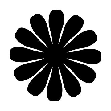 recommend clip art: zinnia flower minimalist silhouette vector - for nature graphic design projects zinnia, plant flower modern artwork.