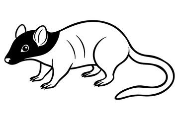 shrew line art