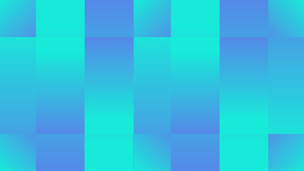 Modern geometric abstract with teal and blue gradient squares arranged in a tiled pattern. Clean and contemporary background.