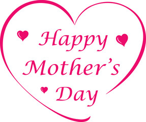 Happy mothers day illustration