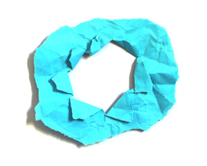 Torn rip paper on white background