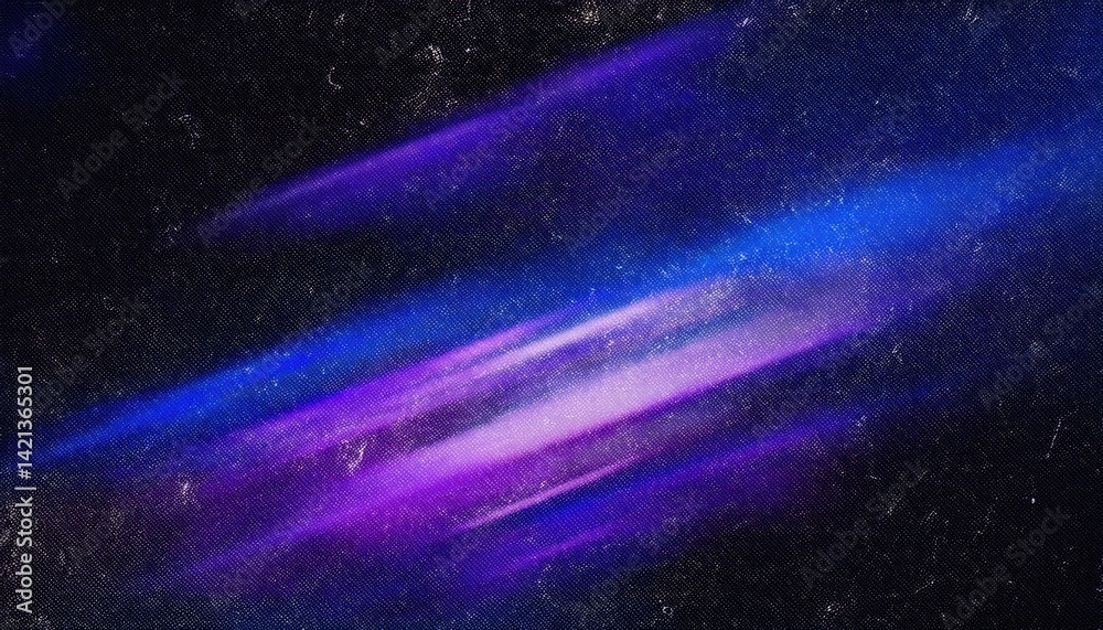 Poster vibrant diagonal neon light streak on cosmic black background for digital art, tech design, sci-fi i