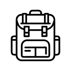 Fototapeta premium Backpack Icon Representing Hiking and Exploration Gear