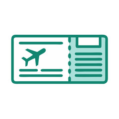 Boarding Pass Icon Representing Flight Ticket and Travel Access