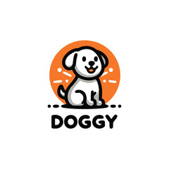 Cute dog logo