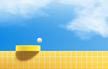 3d rendering, Minimal stage for product display present background, vector illustration.