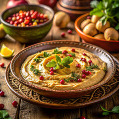 Creamy Cranberry and Mushroom Hummus Recipe A Festive Fall Dish