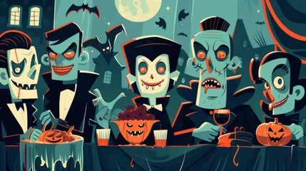 Monster Mash Dance Scene with Costumes