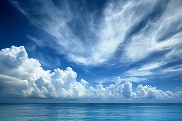 blue sky with clouds
