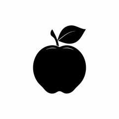 Vector illustration of a fresh red and green apple with a leaf symbolizing health and nature