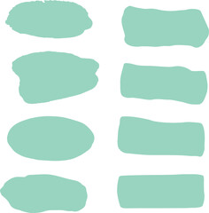 set of watercolor paint splashes
