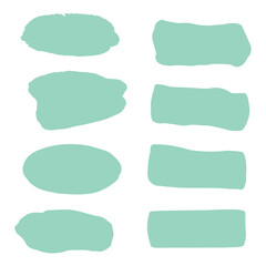 set of watercolor paint splashes
