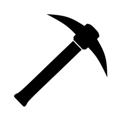 vector illustration of a pickaxe with a trendy design