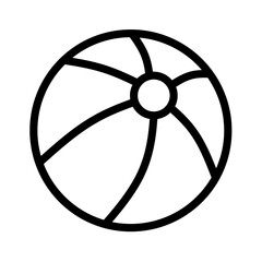 beach ball illustration vector with trendy design