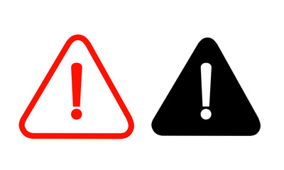 exclamation mark icon vector with trendy design. warning symbol