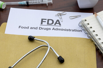 Official Health Communication: FDA Document Resting on Doctor’s Desk
