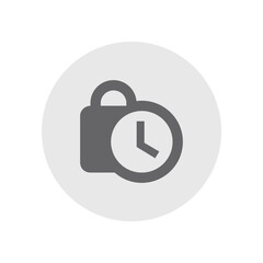 Lock Clock Icon