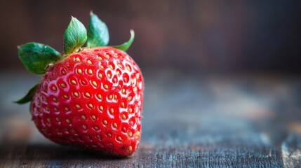 Fresh and juicy ripe strawberries with vibrant red color and glossy texture, perfect for summer fruits, healthy snacks, and delicious culinary creations