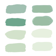 set of watercolor paint splashes