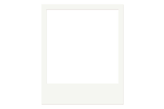 Blank Instant Photo Frame Template for Mockups and Designs. Polaroid photo image composition frame