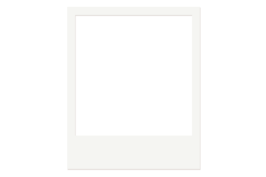 Blank Instant Photo Frame Template for Mockups and Designs. Polaroid photo image composition frame