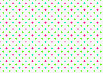 背景 タイル ドットのような十字模様