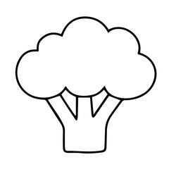 20 Vegetarian Food Icons | Flat Thin Line Style Vector Set