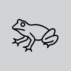 Frog Line Illustration