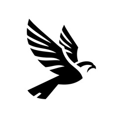 Falcon Eagel  Bird Symbol Logo Icon ready vector illustration