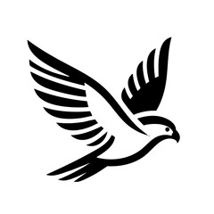 Obraz premium Falcon Eagel Bird Symbol Logo Icon ready vector illustration