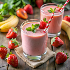 Strawberry Banana Smoothie Delight