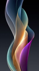 Abstract swirling colors