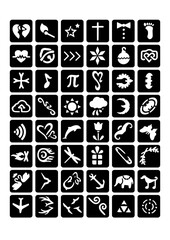 DIY Tattoo Stencil Bundle - Cut Your Own Designs, Glitter Tattoos, Face Painting SVGs, Cut your own stencils, Files, Glitter Tattoo Designs.