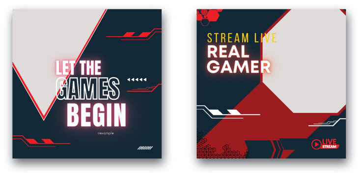 Dynamic Gaming Event Promo Templates Featuring Bold Typography and Futuristic Elements