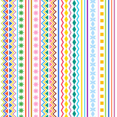 Seamless ornament. Colorful pattern of traditional national patterns. Background for textiles, textures, prints, wallpapers, clothes and interior, An idea for creative design