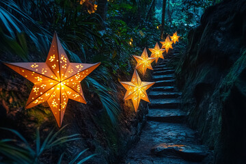 christmas tree and star