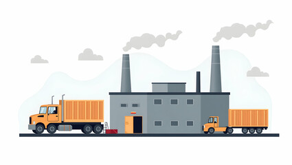 Fototapeta premium US Industrial Reshoring: A Cute Vector Guide to Domestic Production, Supply Chain Optimization, and Competitive Economic Strategies in Modern Business